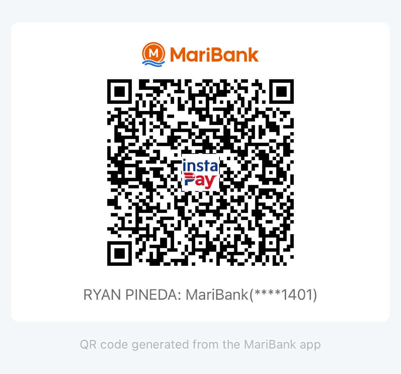 MariBank QR Code